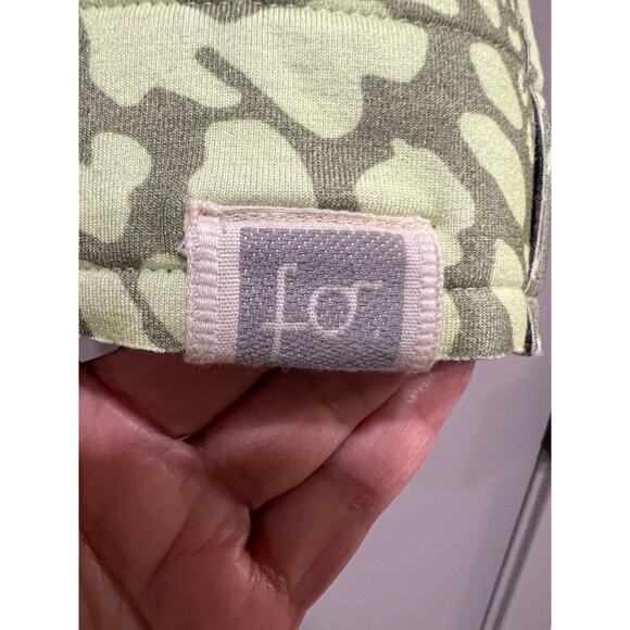 Reversible Green and gray Animal abstract Print Zip Up Flattering Jacket Sz S/M - Picture 8 of 8